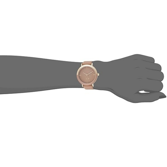 Women's New Strap Watch Tan /Silver - Picture 4 of 6